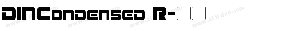 DINCondensed R字体转换